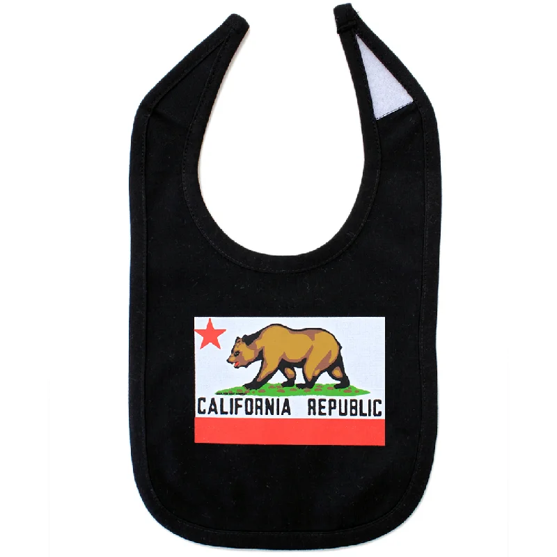 California Republic State Flag Baby Bib