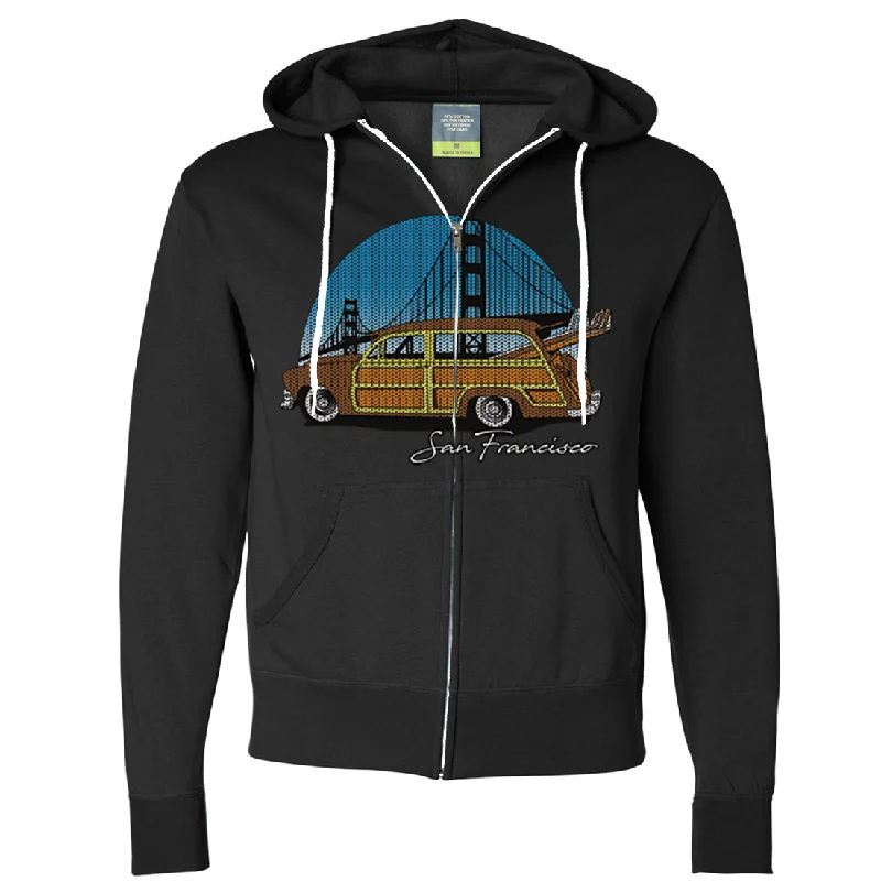 San Francisco Knit Style Woody Zip-Up Hoodie