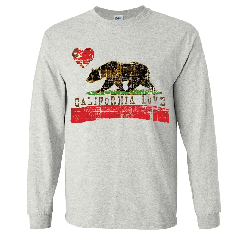 California Love Distressed Long Sleeve Shirt