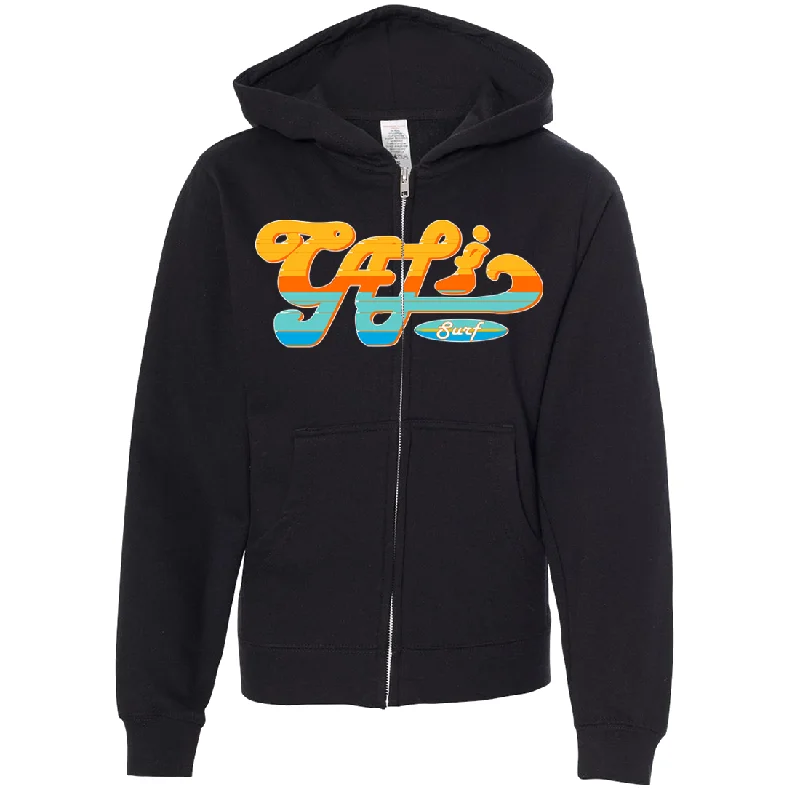 Cali Surf Premium Youth Zip-Up Hoodie