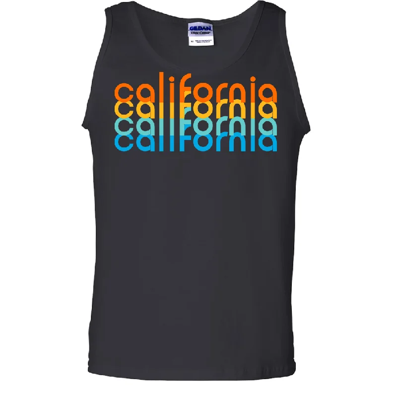 California Rainbow Stack Asst Colors Tank Top