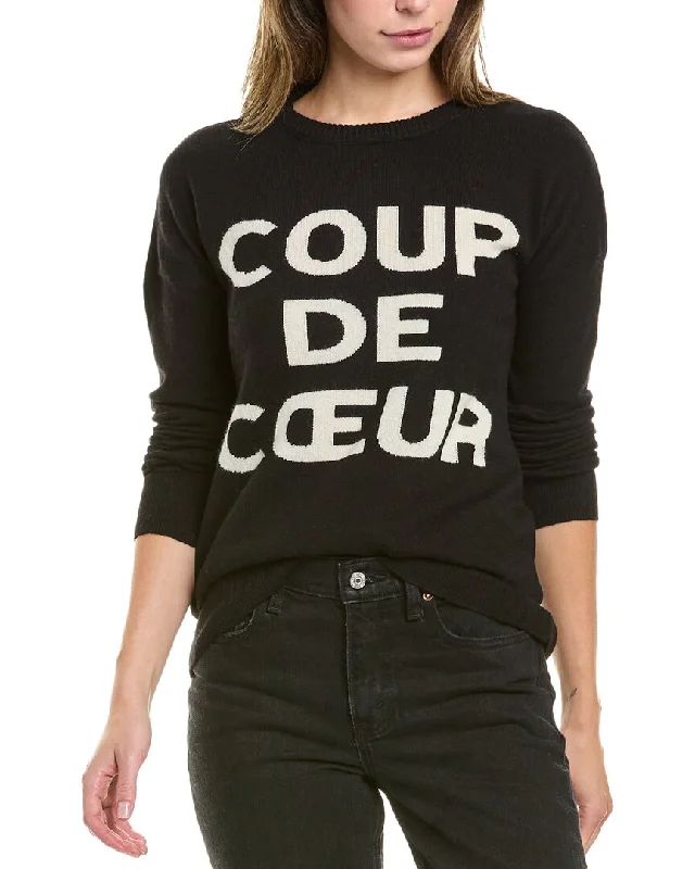 Zadig & Voltaire Gaby Coup De Cœur Intarsia Wool & Cashmere-Blend Sweater