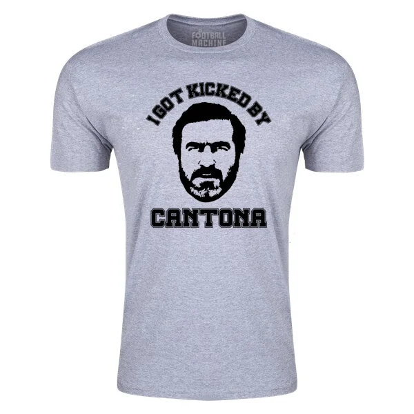 Football Machine Men's I Got Kicked By Cantona T-Shirt (Sport Grey)