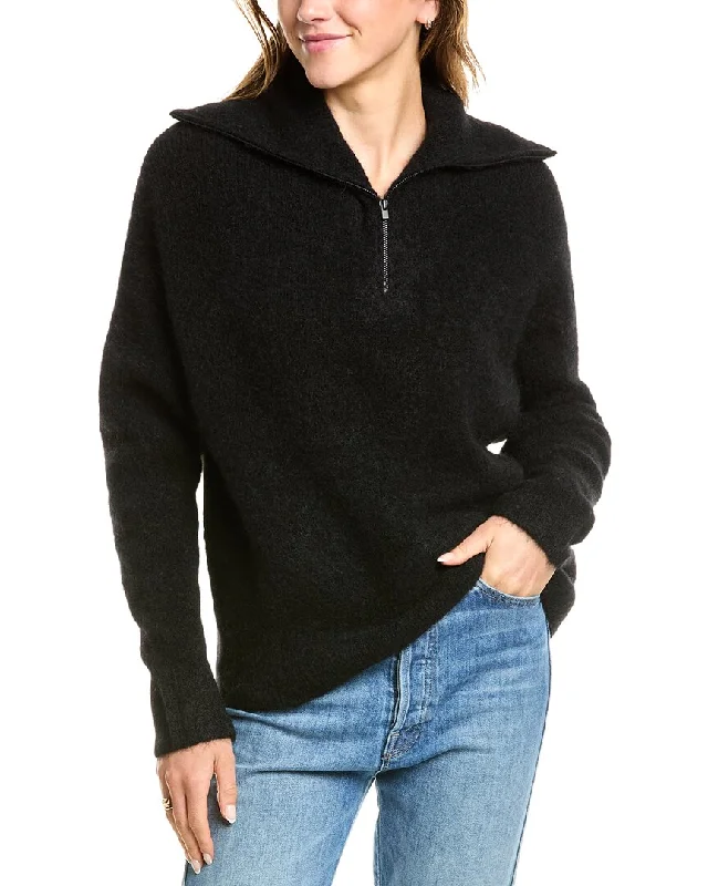 Vince 1/4-Zip Alpaca-Blend Sweater