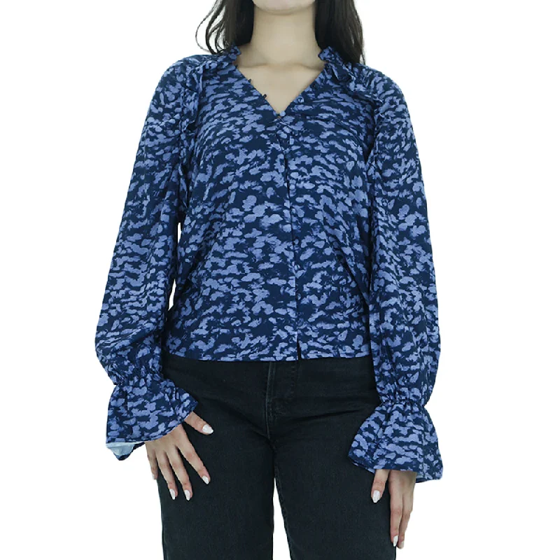 Women's Patterned Top,Navy