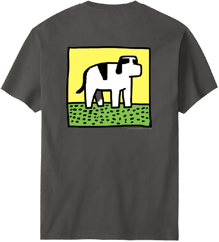 Hair-ing Dog On Lawn T-Shirt