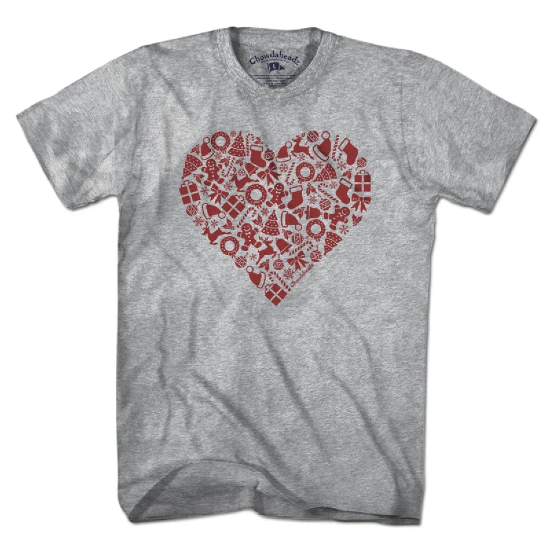 Christmas Icons Heart T-Shirt