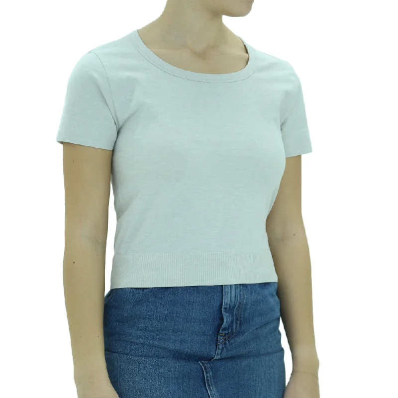 Women's  Plain Casual Top,Light Grey