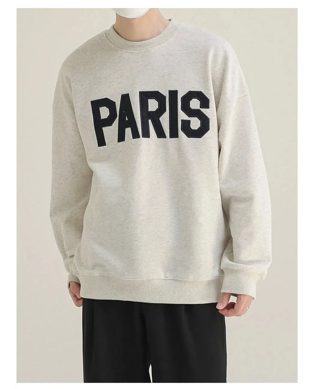 RARIS Embroidered Crew Neck Sweatshirt