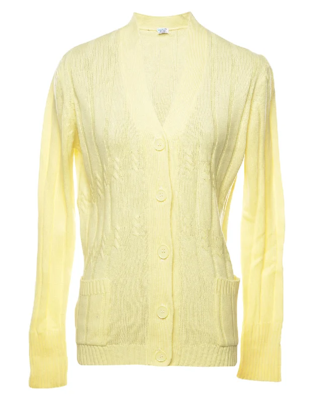 Cable Knit Cardigan - M