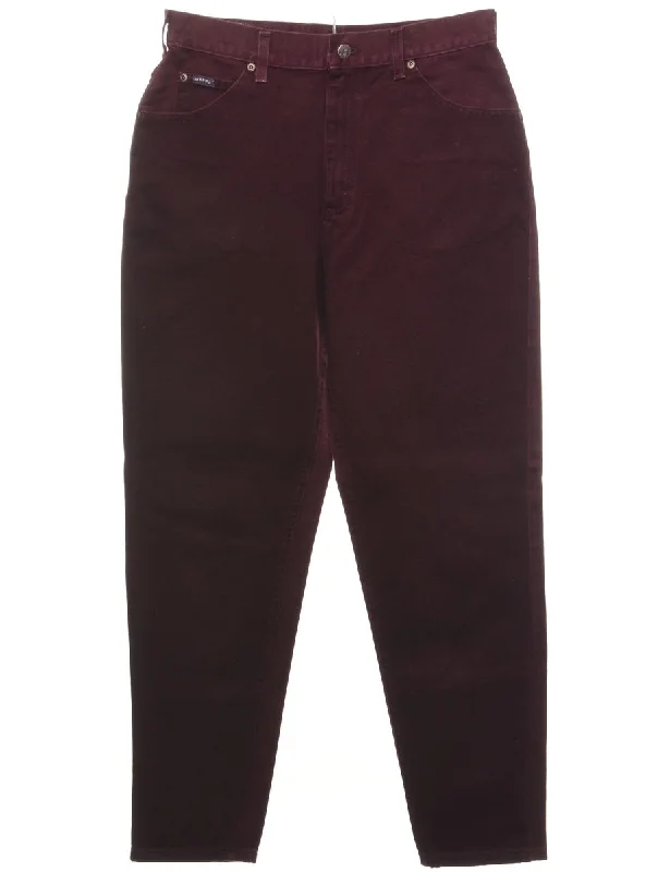 Maroon Tapered Jeans - W31 L31