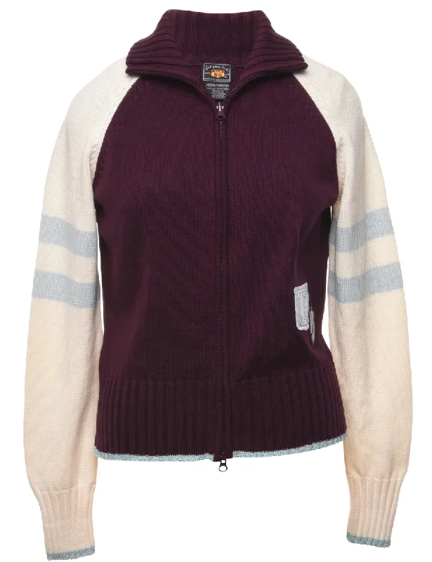 Plum Cardigan - M