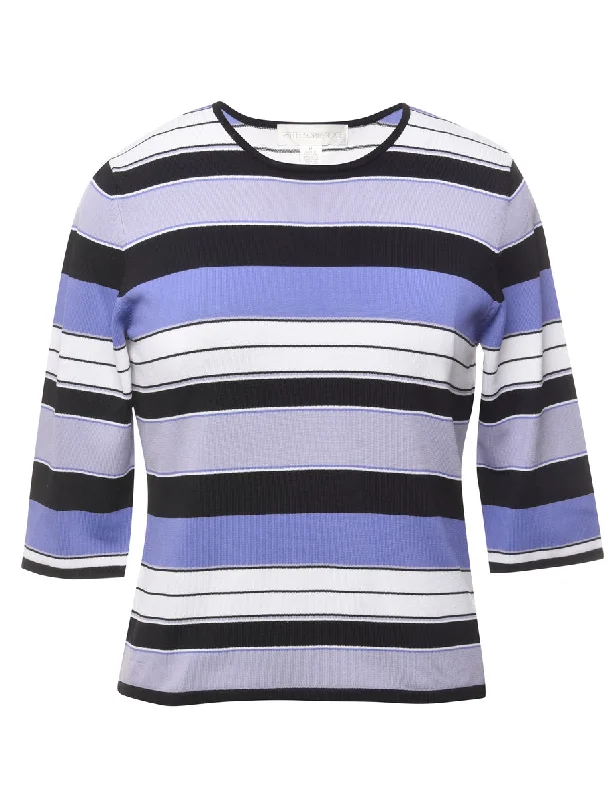 Striped Petite Jumper - M