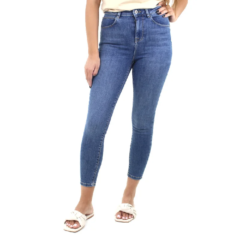 Women's High Waist Skinny Jeans,Blue