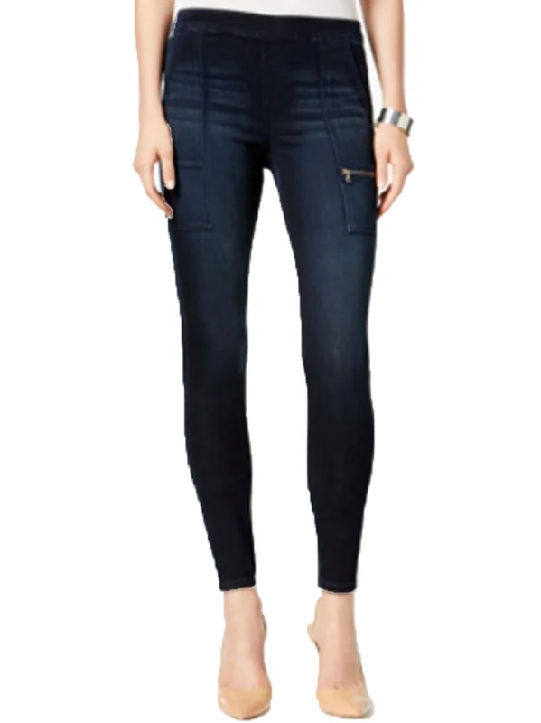 Women's Washed Jeans,Navy