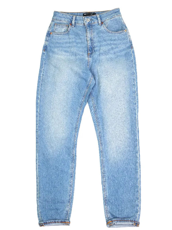 Women's Washed Jeans,Light Blue