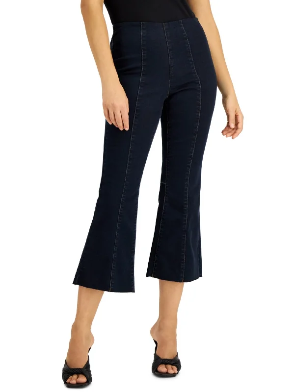 Women's Pull On Flare Jeans,Navy