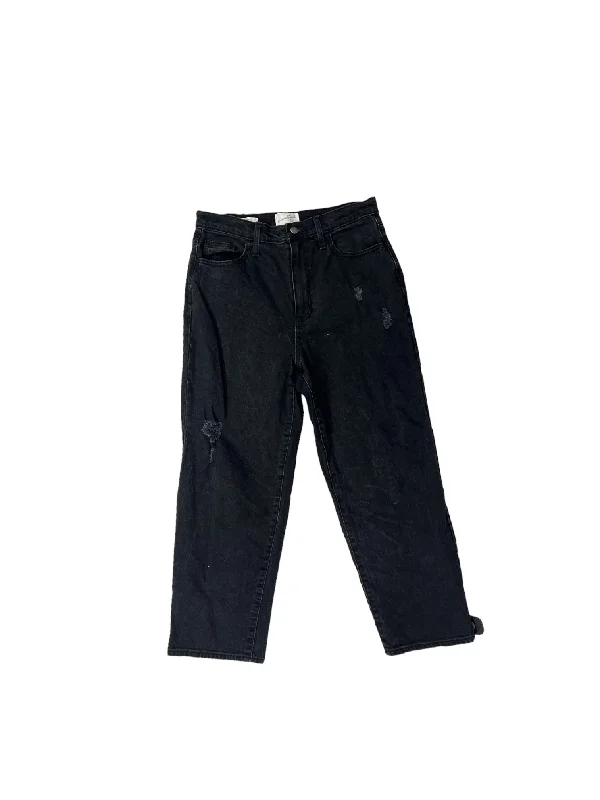 Black Denim Jeans Straight Universal Thread, Size 10