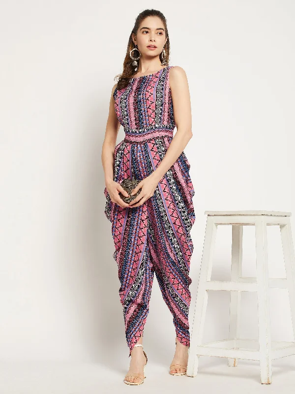 Elasticated Ethnic Dhoti Jumpsuit