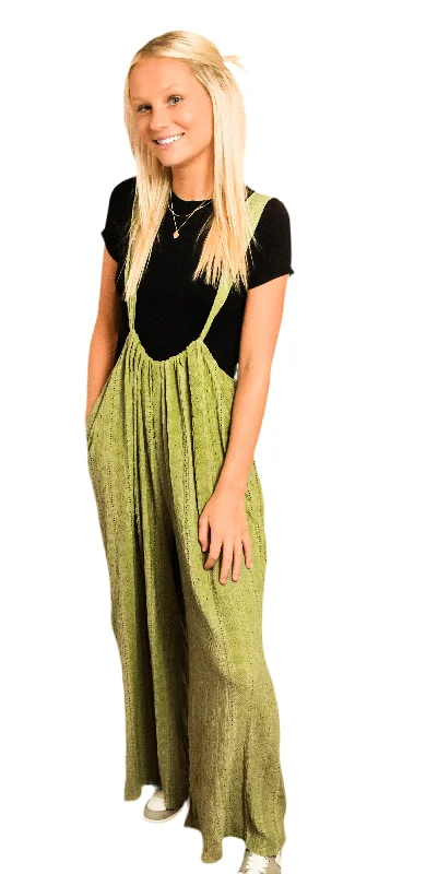 Green adjustable Jumpsuit