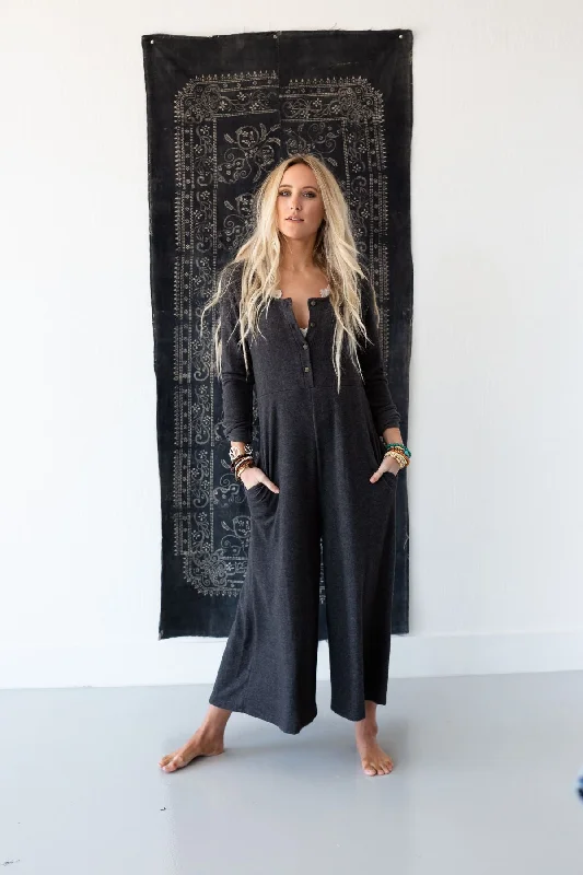 Simply Comfort Jumpsuit - Dark Gray