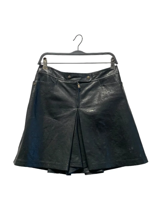 tomas maier/Shorts/S/Leather/BLK/BRONZE BUTTON SHORTS 4