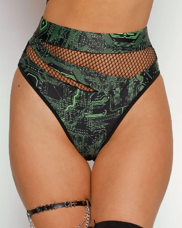 Cyber Matrix Fishnet Bottoms