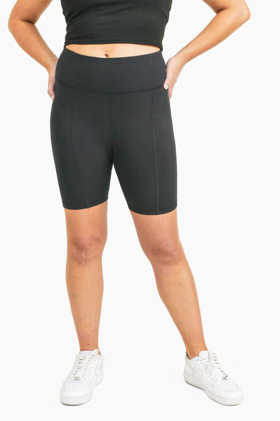 Mono B Black Sweetheart Biker Shorts