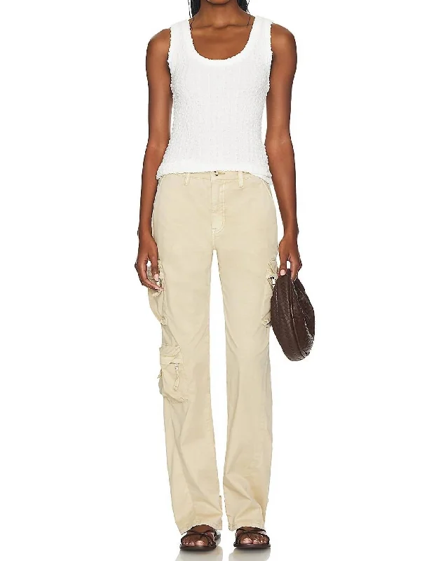 Bobbi Utility Cargo Pants In Champagne