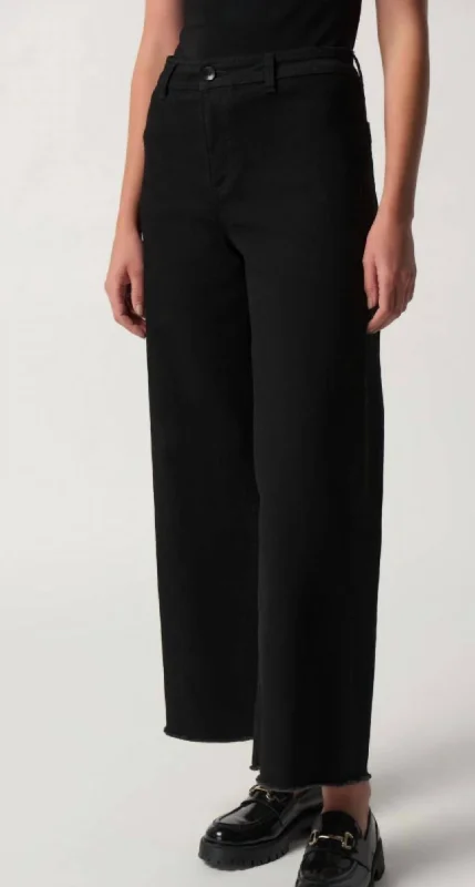 High Rise Wide Leg Jean In Black