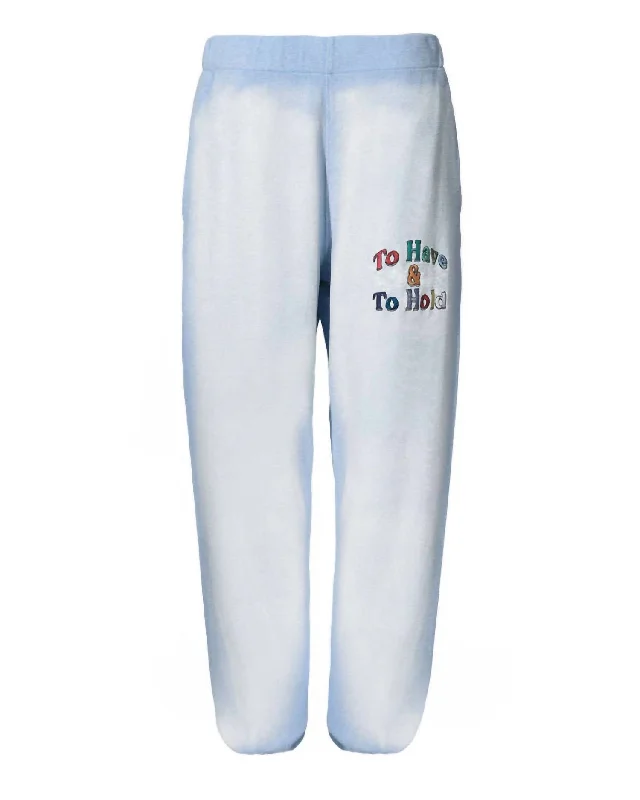 Women's Vows Mac Slim Sweatpant In Blue